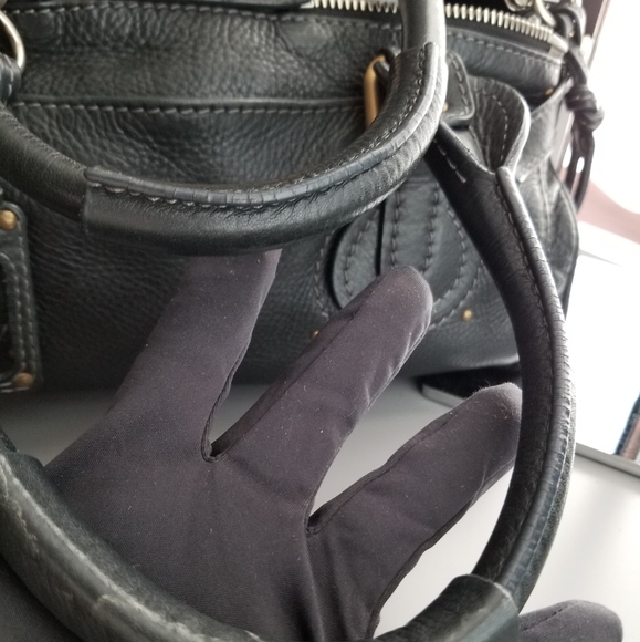 CHLOE Beautiful  Black heavy Leather purse - Picture 6 of 16